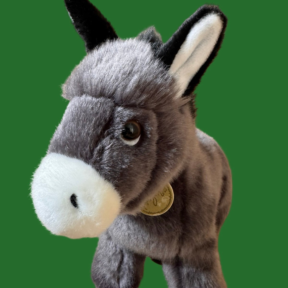 Aurora Miyoni Tots Donkey Plush Standing Foal Mule Soft 10” Collar Tag Toy